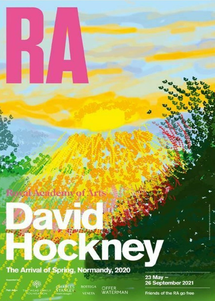 David Hockney - RA - The Arrival of Spring no.227