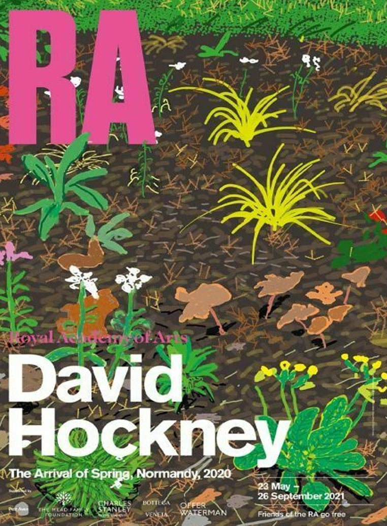 David Hockney - RA - The Arrival of Spring no.186