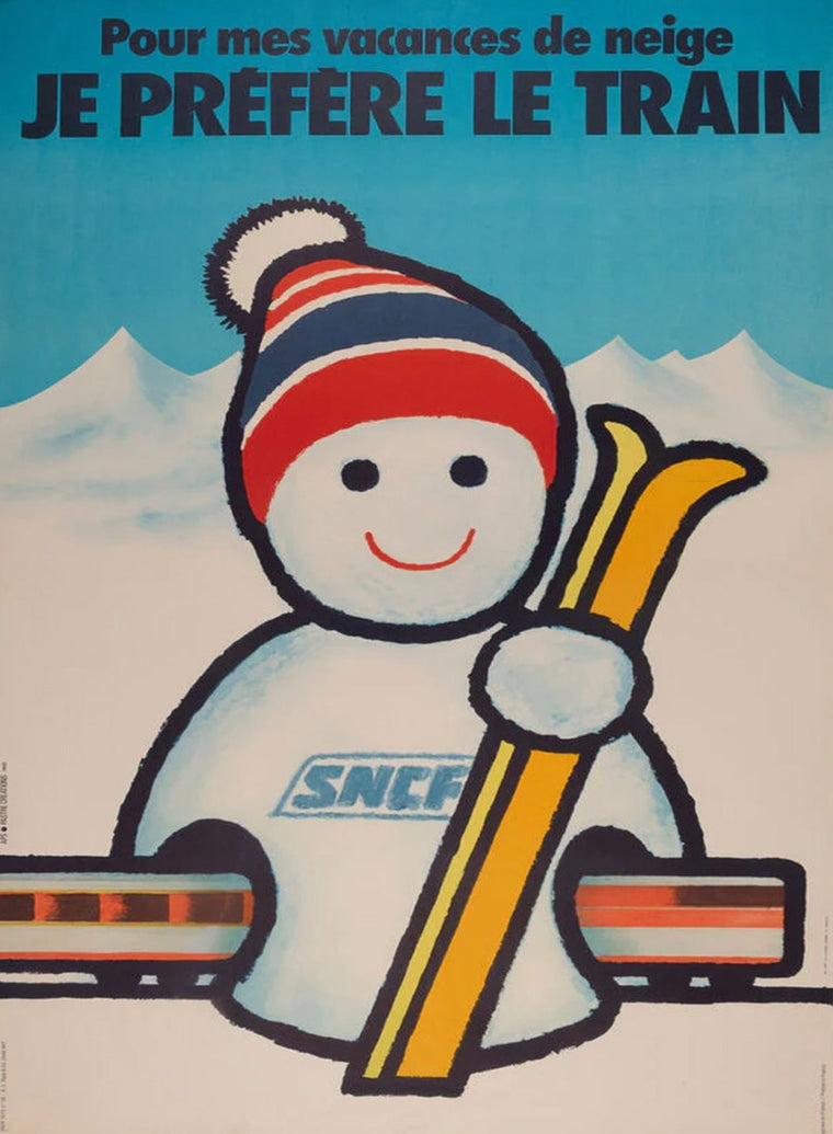 SNCF - Je Prefere le Train Snowman