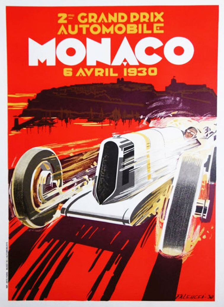 1930 Monaco Grand Prix - Printed Originals