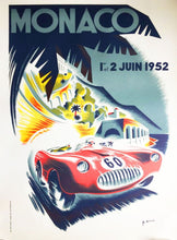 Load image into Gallery viewer, 1952 Monaco Grand Prix - Printed Originals