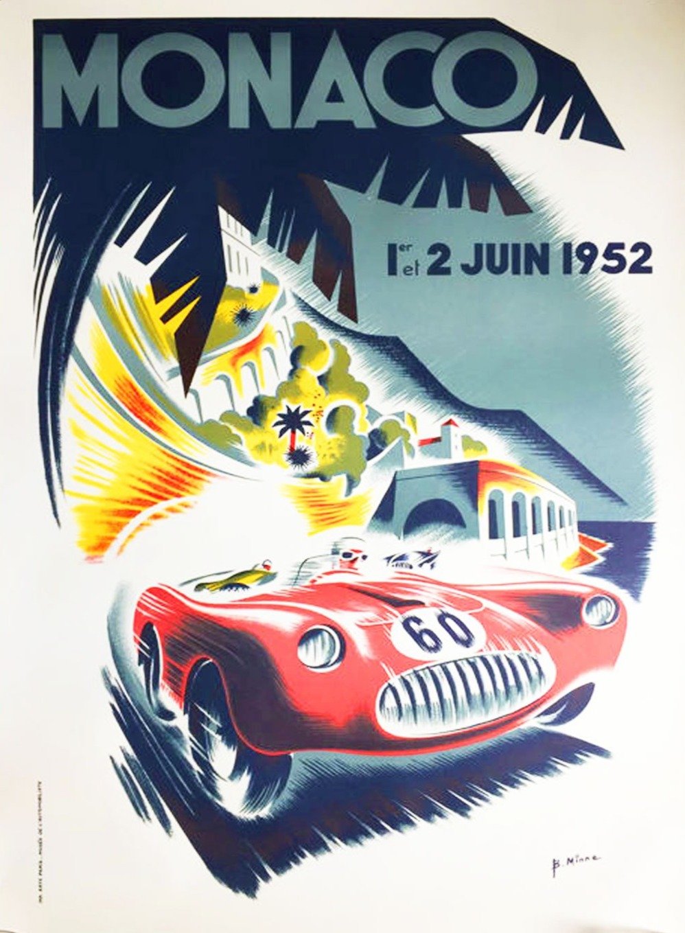 1952 Monaco Grand Prix - Printed Originals