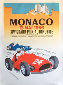 1956 Monaco Grand Prix - Printed Originals