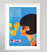 Load image into Gallery viewer, Loto - Woman With Butterflies - Villemot