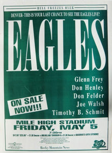 Eagles - Hell Freezes Over - Printed Originals