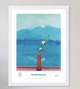 David Hockney - Mount Fuji and Flowers