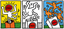 Load image into Gallery viewer, Keith Haring Lucky Strike Set of Three