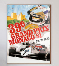 Load image into Gallery viewer, 1981 Monaco Grand Prix