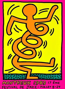 Keith Haring Montreux Jazz Festival Pink