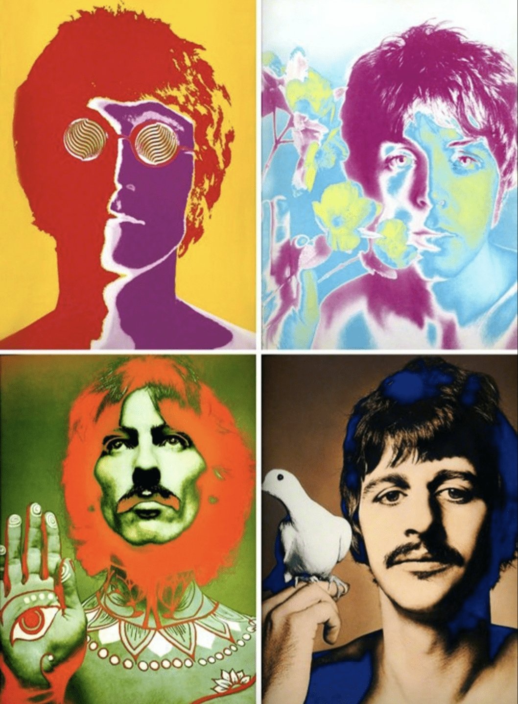 The Beatles by Richard Avedon - Set of 4