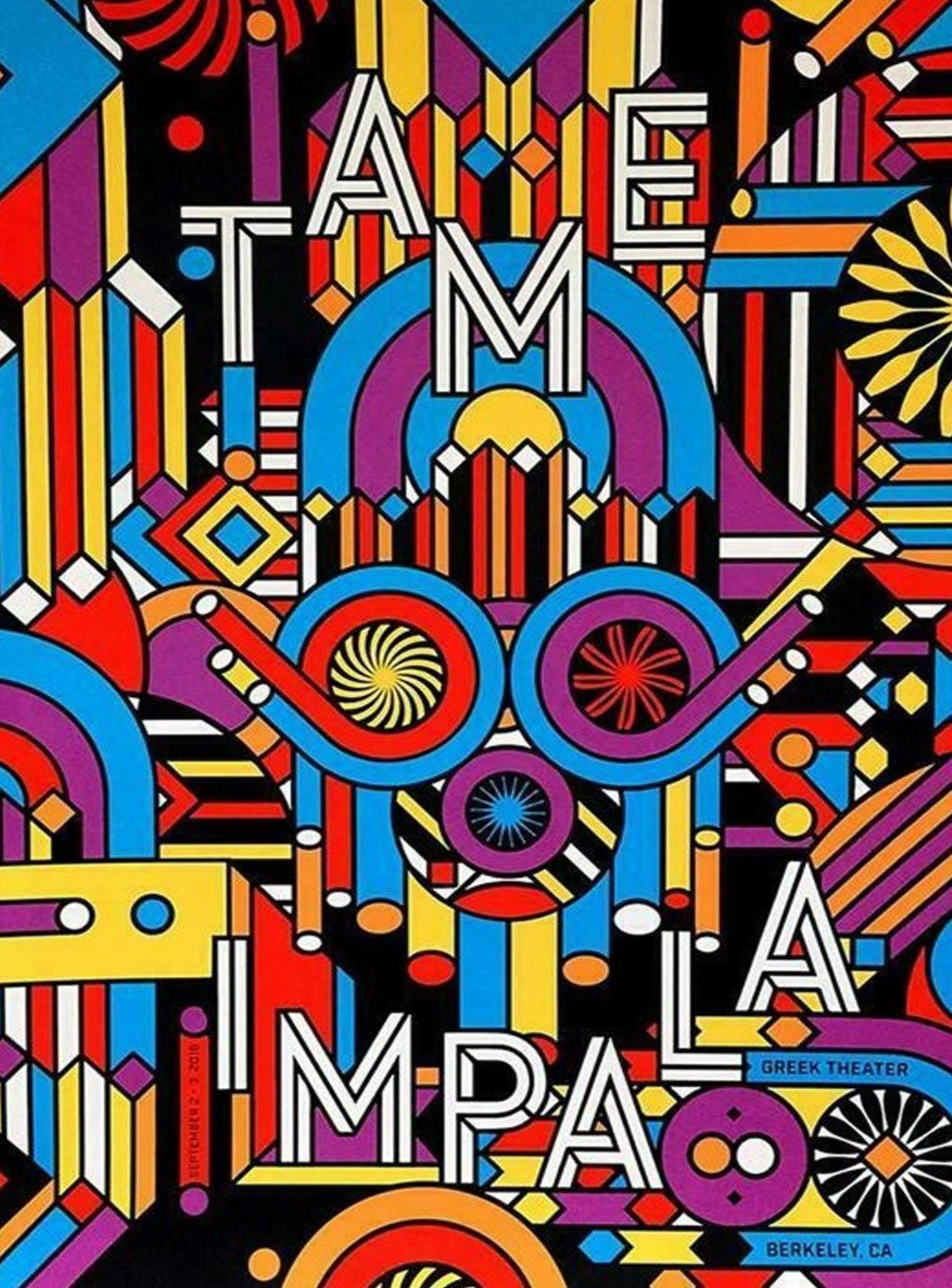 Tame Impala - Greek Theatre - Printed Originals